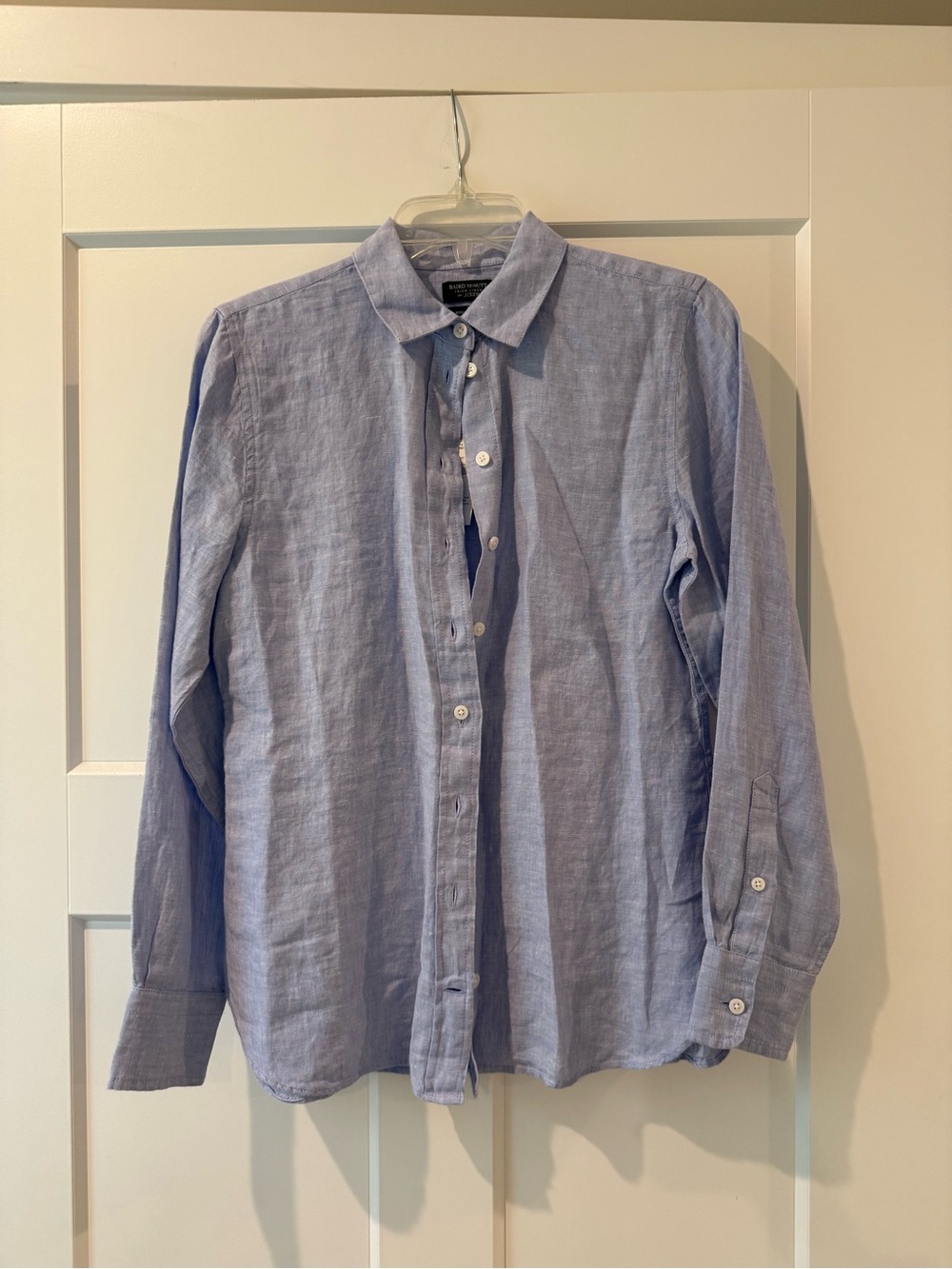 J. Crew Light Blue Linen Button-Down Shirt